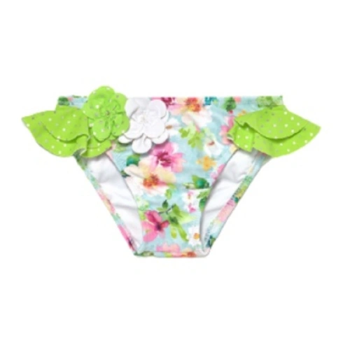MAYORAL dívčí plavkové kalhotky zelená s květy - 98 cm