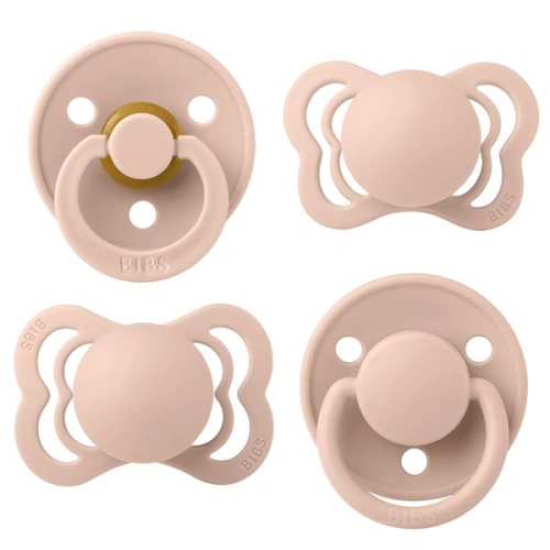 BIBS dudlíky Try-It kolekce - Blush velikost 1 (0-6m.)