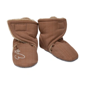 ESITO barefoot capáčky Softshell Lamb brown hnědá