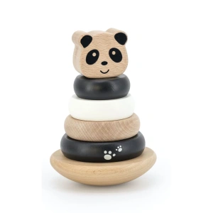LABEL LABEL balanční stohovací kroužky Panda černá, bílá
