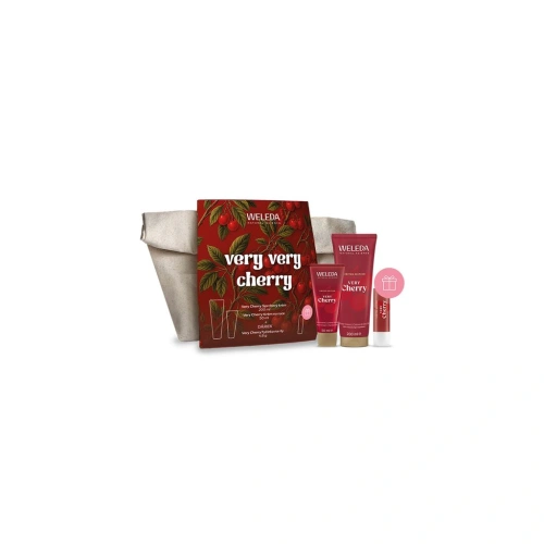 WELEDA set s tyčinkou na rty Very Cherry