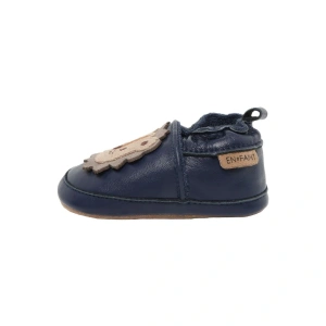 EN FANT kožené capáčky Dark Navy Black Iris (1)