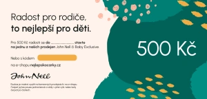 JOHN NELL poukázka v hodnotě 500 Kč JOHN NELL poukázka v hodnotě 500 Kč