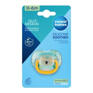 CANPOL BABIES dudlík silikonový symetrický EXOTIC ANIMALS 0-6m 1ks (2)