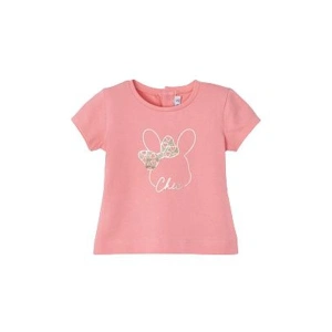 MAYORAL dívčí tričko KR chic zajíček růžová - 80 cm