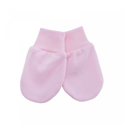 ESITO Rukavice bavlna jednobarevné, Barva růžová, Velikost 56 - 68