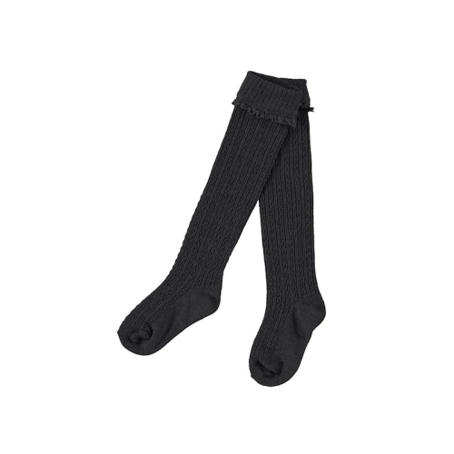 MAYORAL dívčí pletené teplé ponožky černá