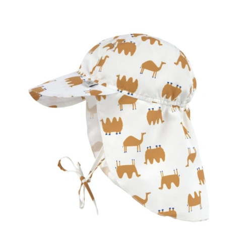 LÄSSIG klobouček Sun Protection Flap Hat camel nature