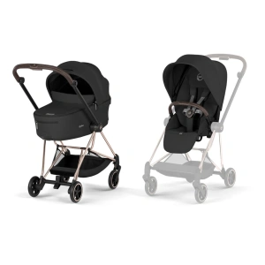 CYBEX Mios Comfort Rosegold + skládací korba Sepia Black