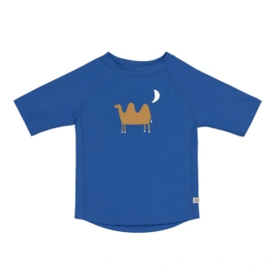 LÄSSIG tričko Short Sleeve Rashguard camel blue 07-12 m
