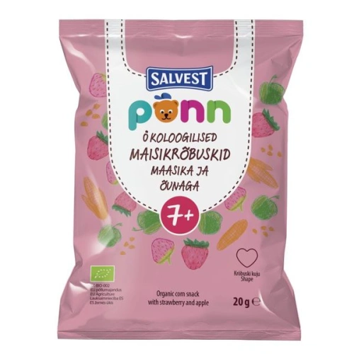 SALVEST Põnn BIO Jahodové křupky (20 g)