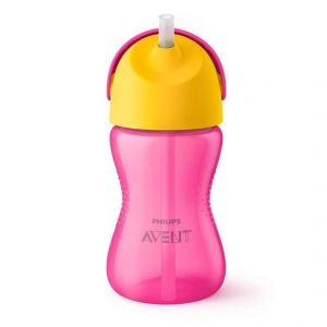 PHILIPS AVENT hrneček s ohebným brčkem 300 ml dívka+dárek PETITE&MARS Miska 6m+ (4)