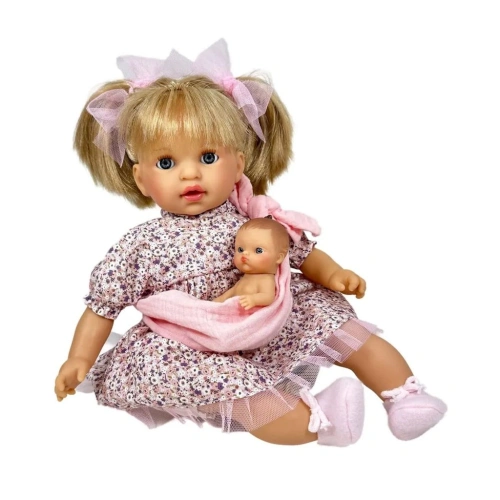 NINES D'ONIL panenka ÁLEX con Bebe 40 cm Blondýnka