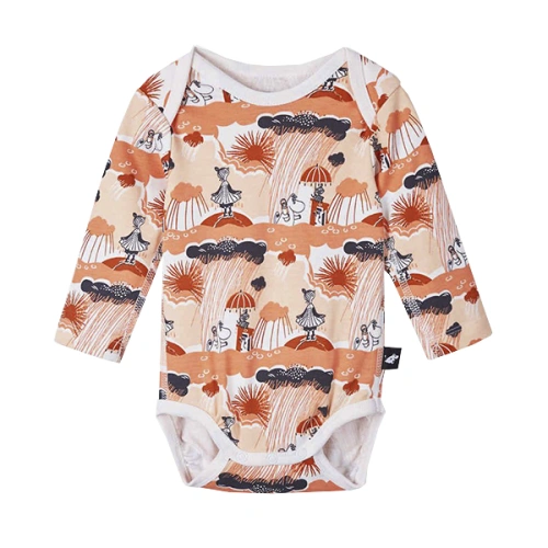 REIMA dětské body Moomin Charmerande Autumn Orange
