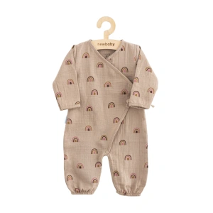 NEW BABY kojenecký mušelínový overal rainbow vel.62 cm (3-6m)