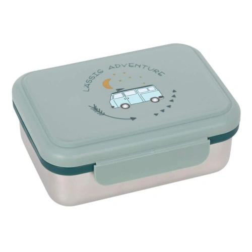 LÄSSIG krabička na svačinu Lunchbox Stainless Steel