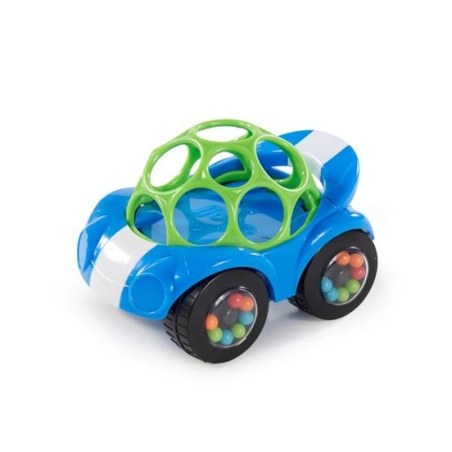 OBALL Hračka autíčko Rattle & Roll modro/zelené 3m+