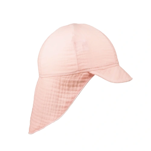 ESITO dětská kšiltovka s krytím krku mušelín Pink