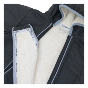 ESITO rostoucí zimní softshellová kombinéza Lamb Grey šedá (2)