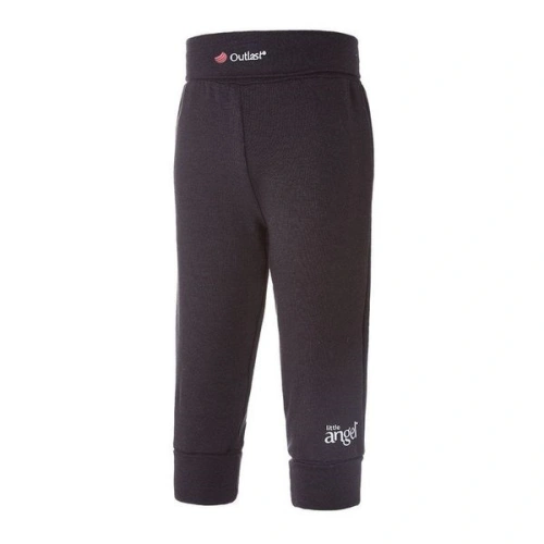 LITTLE ANGEL Tepláky smyk Outlast® - černá Vel. 62 - 80