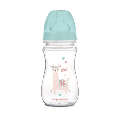 CANPOL BABIES láhev se širokým hrdlem Exotic Animals 240ml