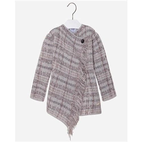 MAYORAL dívčí pletený svetr - šedý - 110 cm
