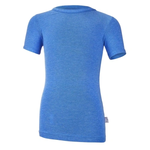 LITTLE ANGEL tričko tenké KR Outlast® modrý melír