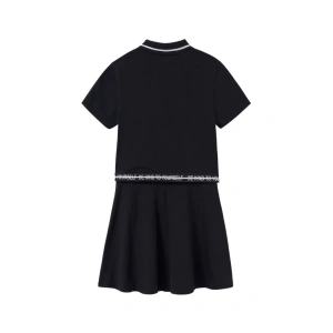 MAYORAL dívčí set tričko KR a sukně černá (1)