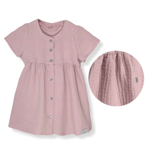 ESITO mušelínové šaty Barunka Powder Pink pudrově růžová vel. 92 cm