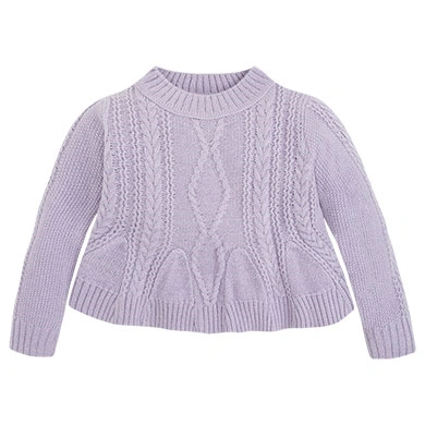 Mayoral dívčí pletený svetr - světle fialový - 110 cm