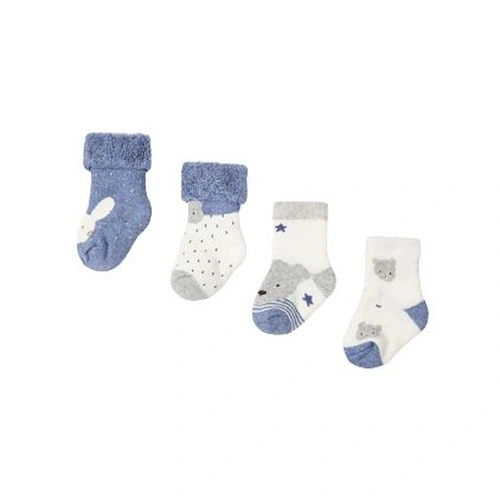 MAYORAL chlapecké ponožky set 4 ks, modrá/ bílá