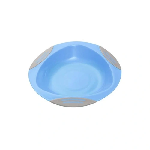 BABYONO talíř s přísavkou modrá 6m+