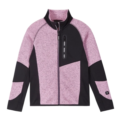 REIMA dětský svetr fleecový Laskien light heather sv. růžová