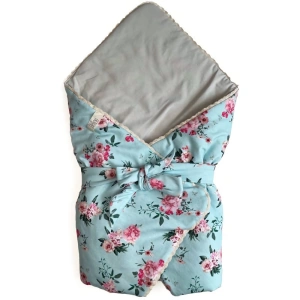 PINKIE zavinovačka Bellou Turquoise Flowers BIO
