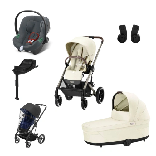 CYBEX akční set Balios S Lux + korba + autosedačka Aton B2+ báze + pláštěnka + adaptéry