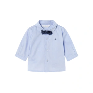 MAYORAL chlapecká košile DR s motýlkem modrá vel. 65 cm