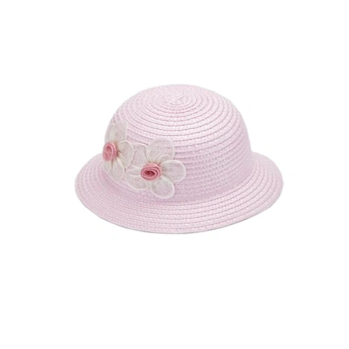 MAYORAL Dívčí klobouk, růžový s květy