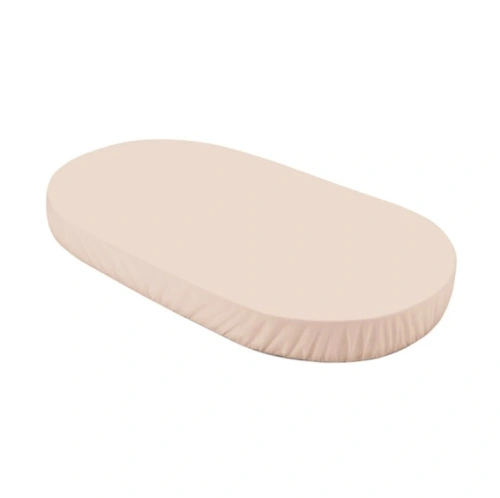 WALDIN prostěradlo do oválné postýlky M Beige