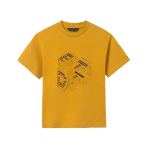 MAYORAL chlapecké tričko s reliéfem KR okrová vel. 152 cm