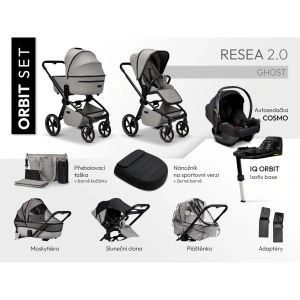 MOON kombinovaný kočárek Resea 2.0 Orbit set