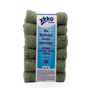 XKKO bavlněné BIO froté ubrousky Organic 21x21 cm (1)