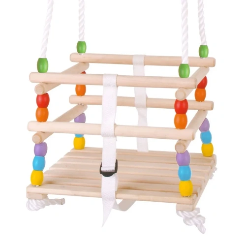 BIGJIGS TOYS dřevěná korálková houpačka