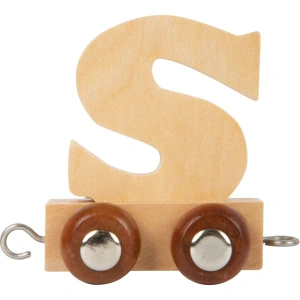 SMALL FOOT Dřevěný vláček vláčkodráhy abeceda písmeno S