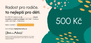 JOHN NELL poukázka v hodnotě 500 Kč