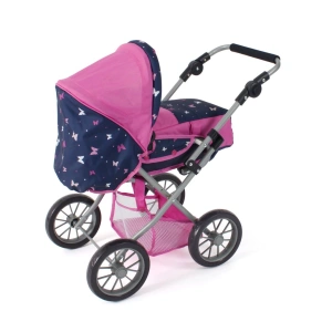 BAYER kočárek pro panenky Combi Leni 56033 Butterfly navy pink (2)