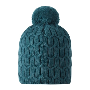REIMA dětská zimní čepice Nyksund dark teal (1)