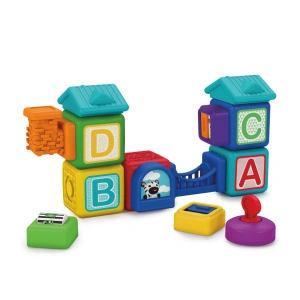 BABY EINSTEIN magnetické kostky s aktivitami Connestables hračka Bridge & Learn 15 ks 6m+