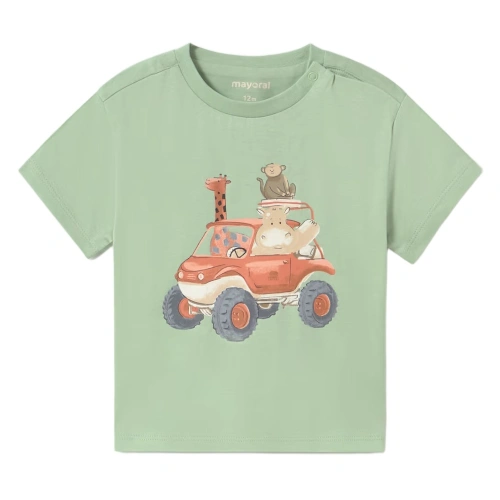 MAYORAL chlapecké tričko KR auto mint
