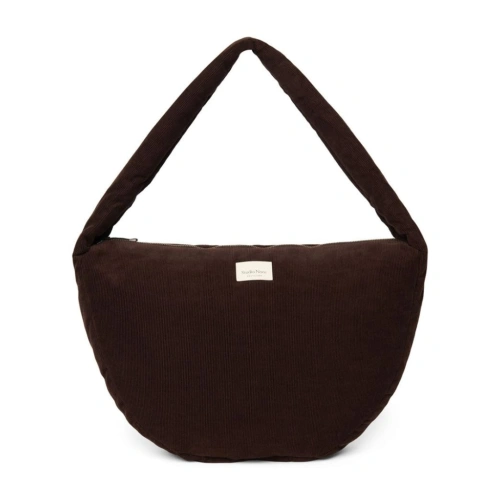 STUDIO NOOS kabelka RIB puffy Cross Body bag - Dark Brown