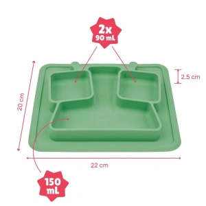 BADABULLE Silikonový talíř Anti Slip (2)